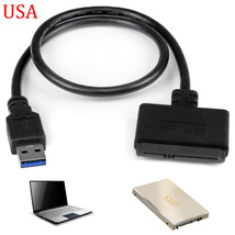 Usb 3.0 To 2.5&quot; Sata Cable Hdd Ssd Hard Drive Adapter Cable Windows 10 Mac Os - £17.57 GBP