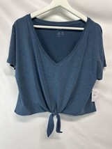 Gap Fit Athletic Top Tee Slate Blue NEW L - $19.77
