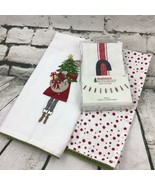 Cynthia Rowley Holiday Hand Towels Christmas Decor Alpine Lodge Cloth Ba... - £15.52 GBP