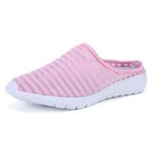 Hollow  Women&#39;s Shoes Summer Mesh Breathable  Light  Pedal Net Red Sandals Slipp - £21.32 GBP