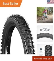 Replacement Bike Tire, Folding Mountain Bike Tire, High Traction Knobs, ... - $52.25