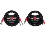 Pig Hog PD-21403 Dual 1/4&quot; Mono (Male) Cable, 3 Feet - £12.36 GBP