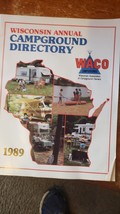 Vintage 1980&#39;s 1989 Wisconsin Campground Directory Owner Magazine WACO F... - $18.98