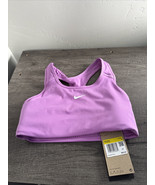 NEW Nike Sports Bra Women&#39;s Plus Size S Purple Training Gym Swoosh - $23.10 CAD