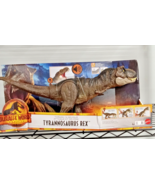 Jurassic World Thrash &#39;N Devour Tyrannosaurus Rex Figure HDY55 BENT Pack... - $29.09