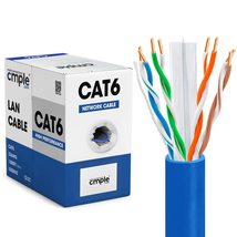 Cmple - Cat6 Cable 1000ft Bulk Lan Ethernet Cat 6 Wire Network UTP 23AWG... - $122.48