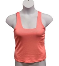 Lucky In Love Womens Medium Squared Up Crop Tank Top Tennis Golf Activewear  - £16.32 GBP