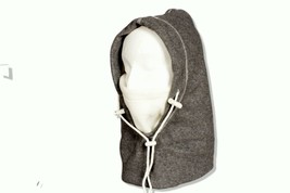 Hot Headz Gray and White 6 in 1 Fleece Hat Hood Face Cover PolarEx - £8.33 GBP
