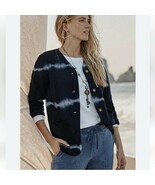 J. Jill PureJill Tie-Dyed Expressions Quilted Shibori Jacket Size Medium - $47.37 CAD