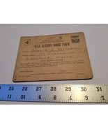 Home Treasure 255211 War Ration Book Four Coupons Biddeford Maine Donald... - €16,37 EUR
