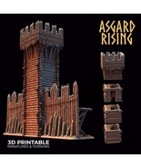 3D Printed Asgard Rising Watchtower 28mm - 32mm Ragnarok D&amp;D - $64.25+
