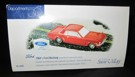 Department Dept Dept. 56 1964 1/2 Ford Red Mustang The Original Snow Village - £56.25 GBP