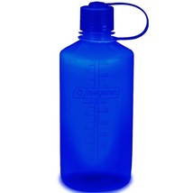 Nalgene Sustain 32oz Narrow Mouth Bottle (Denim) Recycled Reusable Blue - £12.43 GBP