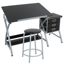 Heavy Duty Drafting Table W/ Sleek Work Surface Adjustable Degrees Art D... - £127.08 GBP