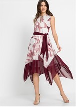 BODY FLIRT @ BON PRIX Asymmetrical Floral Dress with Tie   UK 26 Plus    (bp7.1) - £18.90 GBP