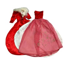 Barbie 1960 MAGNIFICENCE 1646 Red Satin Dress w Jacket Vintage *No Slip ... - £84.16 GBP