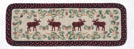 Earth Rugs WW-19 Moose Pinecone Wicker Weave Table Runner 13&quot; x 36&quot; - £34.95 GBP