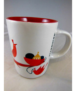Starbucks Christmas Coffee tea Cup Mug with Red Birds 9 oz. - £7.03 GBP