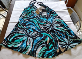 COCO Reef Black Multicolor Swim Dress/Beach Cover Up Size M - £20.13 GBP