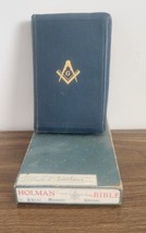 1940 Holy Bible Masonic Edition Rubicon Lodge Kentucky Holman Illustrated IOB - £43.52 GBP