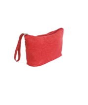 Red Leather Pouch, Small Purse, Woman Bags, Cosmetic Bag, Clutch, Cosmos - £33.41 GBP