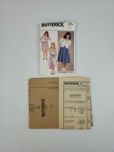 Vintage Butterick Uncut Sewing Pattern #3201 Sz. 12-14 Girls' Dress Jacket Uncut - $8.00