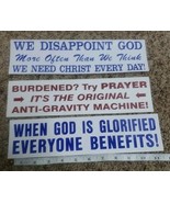 Vintage Christian Bumper Sticker Decal God Jesus Religious Y2K - $20.50 CAD
