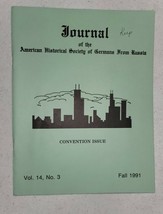 JOURNAL Germans From Russia Genealogy 1991 AHSGR Book Volhynian Legends pb - £7.16 GBP