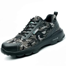Lightweight Waterproof Men Safety Shoes Steel Toe Work Shoes For Men Anti-Smashi - £53.09 GBP