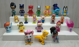 Mixed lot mostly preschool figures Bluey PJ Masks sheriff Callie wonder pets MLP - £15.56 GBP