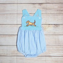 NEW Boutique Baby Boys Puppy Dog Bubble Romper Jumpsuit - £12.78 GBP