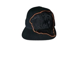 Vintage Chicago Bears Blackout Reebok NFL  7 1/2 Fitted Cap Black 100% All-Wool - £17.76 GBP