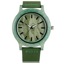 Cool Watches Bamboo Handmade Wristwatches Bamboo Wristwatch-Green - £25.85 GBP