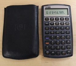 HP 10BII Financial Calculator W Black Case &amp; Batteries Included - £10.31 GBP