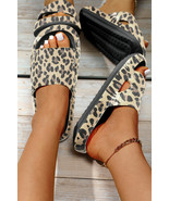 Black Print Thick Sole Slip On Slippers - $15.50 CAD