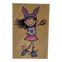 Penny Black Rubber Stamp Bonny Lass New Stamp Easter Holiday Eggs Spring Bunny - £7.41 GBP