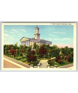 Postcard Tennessee State Capital Nashville Linen - £2.73 GBP