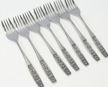 Interpur INR28 Salad Forks 6 3/8&quot; Lot of 7 Stainless - $32.33