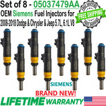 8/Pieces New Genuine SIEMENS Fuel Injectors For 2008-2020 Dodge Charger 6.1L V8 - £332.80 GBP