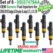 8/Pieces New Genuine SIEMENS Fuel Injectors For 2008-2020 Dodge Charger 6.1L V8 - £331.65 GBP