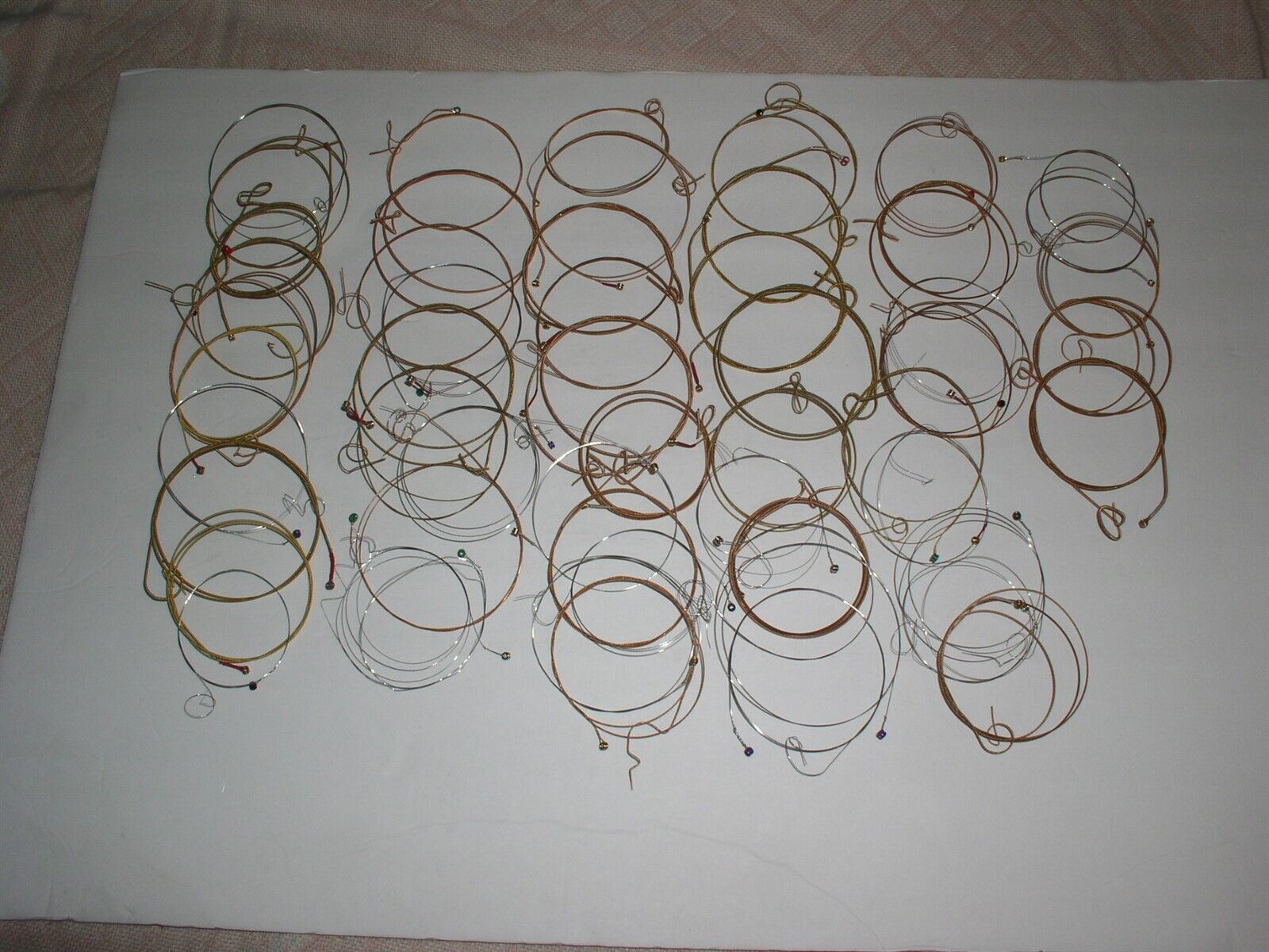 Martin Marquis Guitar String Lot Of 50 Used Assortment D'Addario Jewelry Wire - $22.99