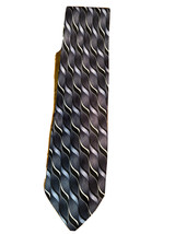 Via Europa Fine neckwear Men’s silver blue silk necktie - £8.17 GBP