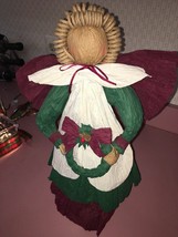 Homemade Paper Angel Christmas Statue - $18.51