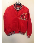 Vintage 80s Starter Mens St. Louis Cardinals MLB Satin Jacket Large Snap... - £62.32 GBP