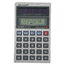 Sharp ELSI Mate EL-326A Electronic Calculator Solar Cell Tested Works Vi... - $11.87