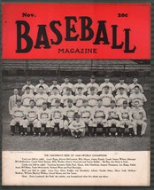 Baseball Magazine 11/1940-&#39;40 World Series-Ted Williams-&#39;40 Reds-MLB-pix-info-FN - £103.10 GBP