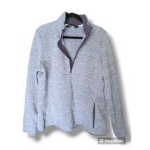 Under Armour Womens Wintersweet 1/2 Zip 2.0 Gray Fitted Sweater Knit Fleece - XL - £31.15 GBP