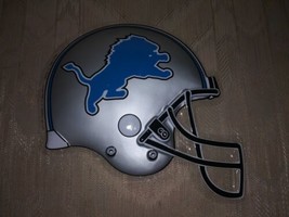 NFL Detroit Lions Helmet Cake Topper DecoPac Michigan MI Flat 9x8&quot; Blue... - £8.55 GBP