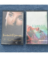 Lot of 2 Cassettes Sinead O&#39;Connor I Do Not Want &amp; Alanis Morrisette Jag... - £15.23 GBP