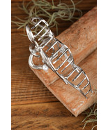 Silvery Pearl Decor Bow Knot Alloy Hair Claw Clip - $4.15